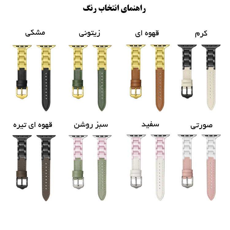 بند مدل S14 مناسب برای اپل واچ سایز 42/44/45/49 میلی متری سری 7/8/9