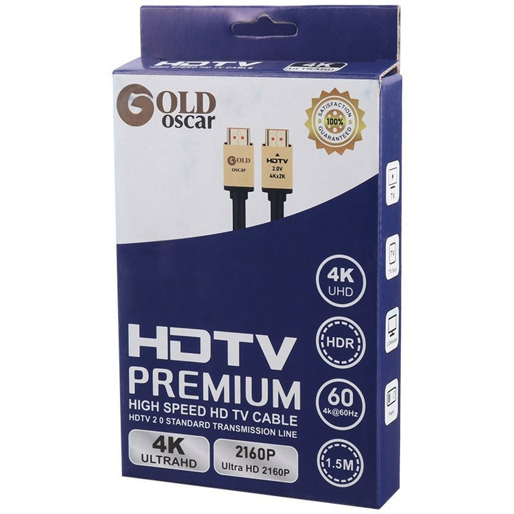 کابل hdmi گلد اسکار مدل Gold Oscar HDMI V2.0 4K
