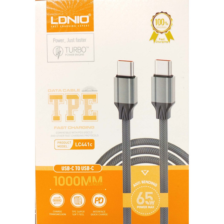 کابل USB-C الدینیو مدل LC441c طول 1 متر
