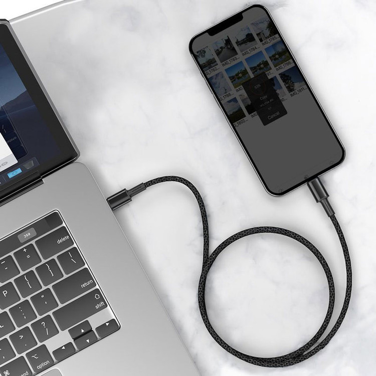 کابل تبدیل USB-C به لایتنینگ باسئوس مدل CATLGD طول 1 متر