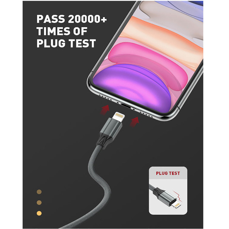 کابل تبدیل USB به لایتنینگ الدینیو مدل LS441 01pr طول 1 متر