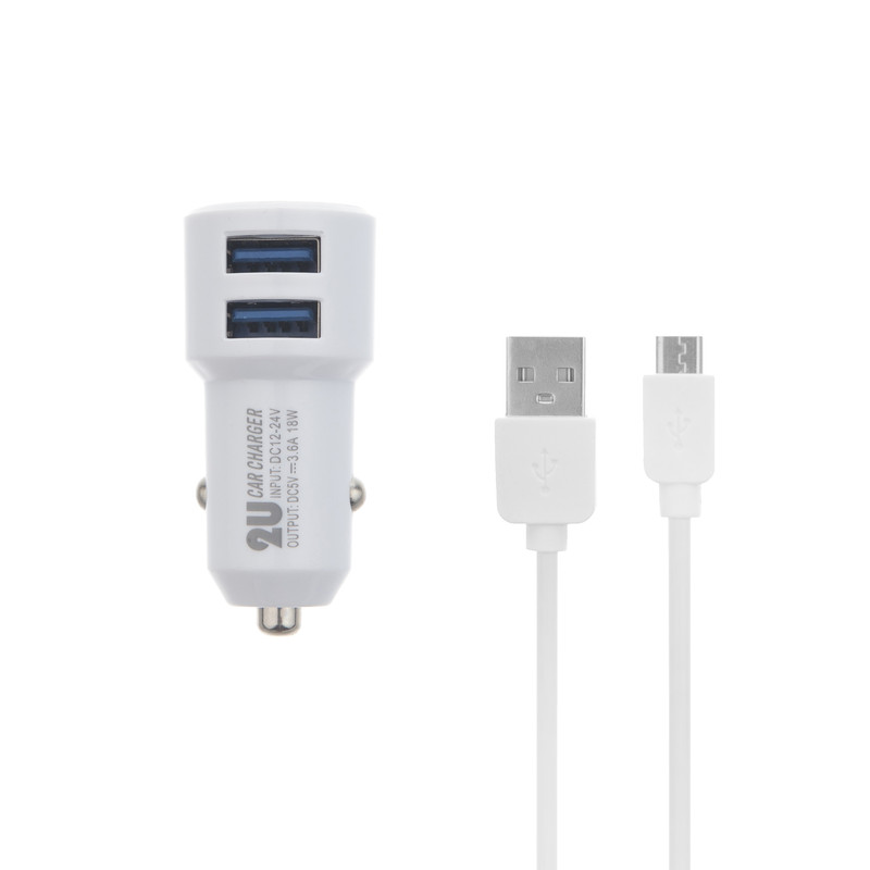 شارژر فندکی الدینو(کپی) مدل C309 به همراه کابل microUSB